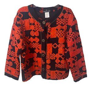 Carole Little Vintage Quilted Cropped Jacket, Women's 12